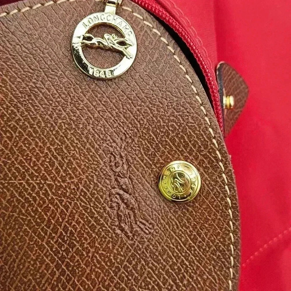 Red LongChamp Versatile Backpack - Picture 11 of 16